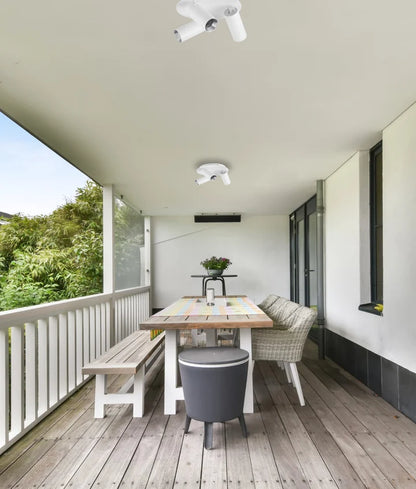 SAKUP: Exterior GU10 Adjustable Ceiling Spot Lights IP54 - White