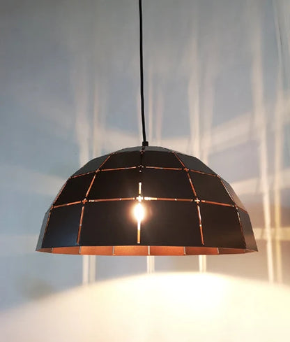 ARMIS7: Retro Tiled Dome Shape Pendant Lights - Coffee