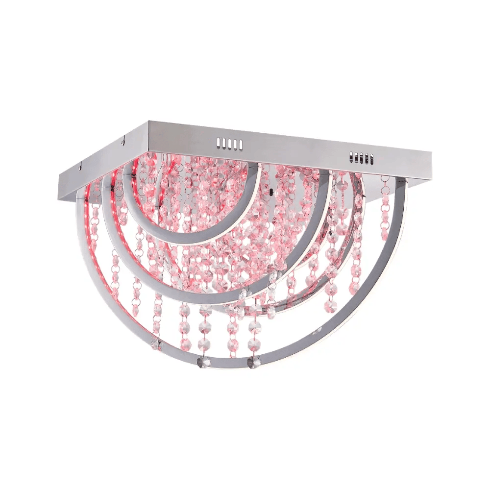 LUXIA 45CM Pendant Light Square - Chrome