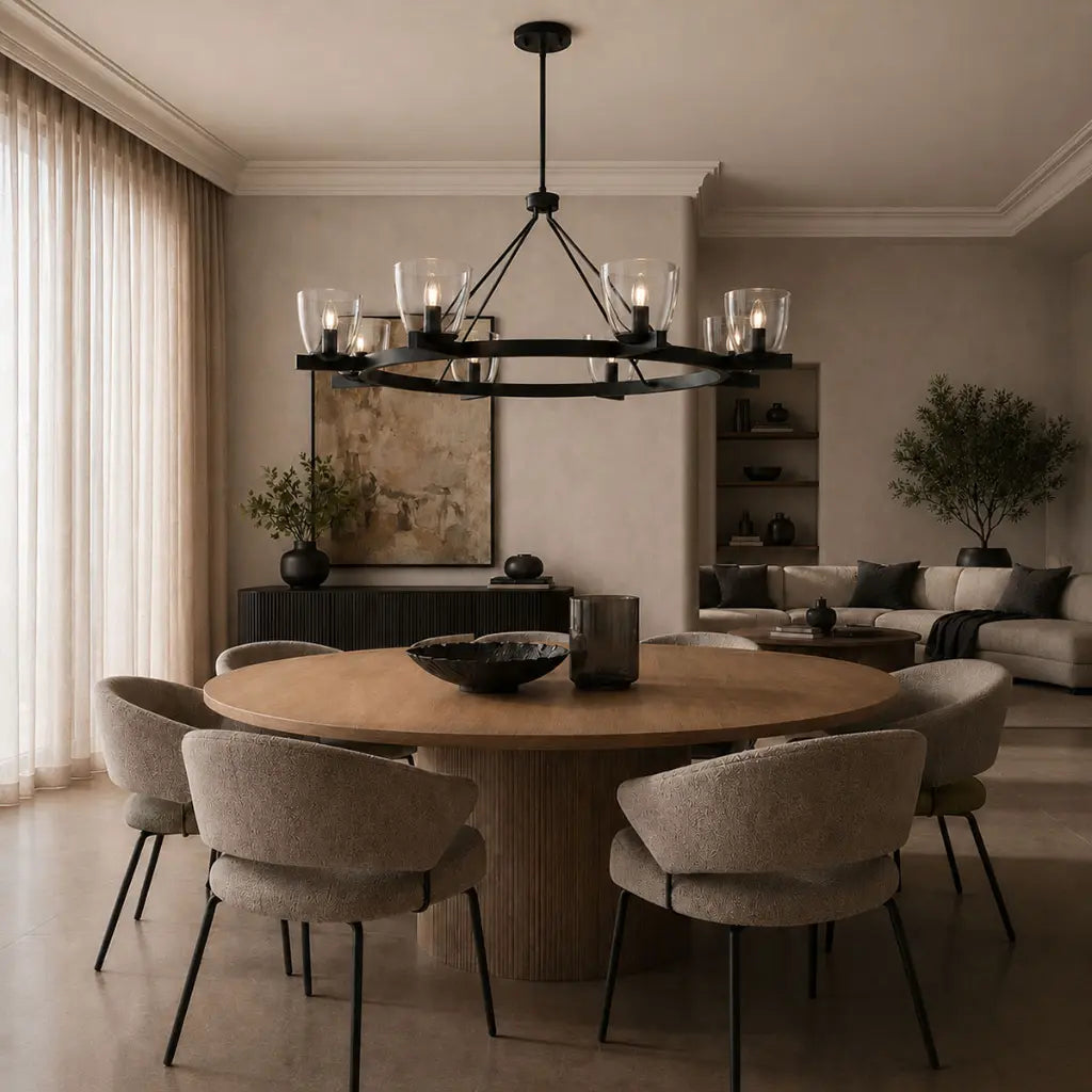 RADAM 8 Pendant Light - Black
