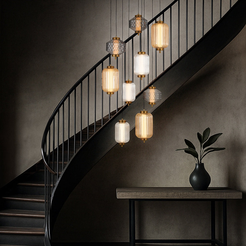 TORSO 9 LED Pendant Light - Brass