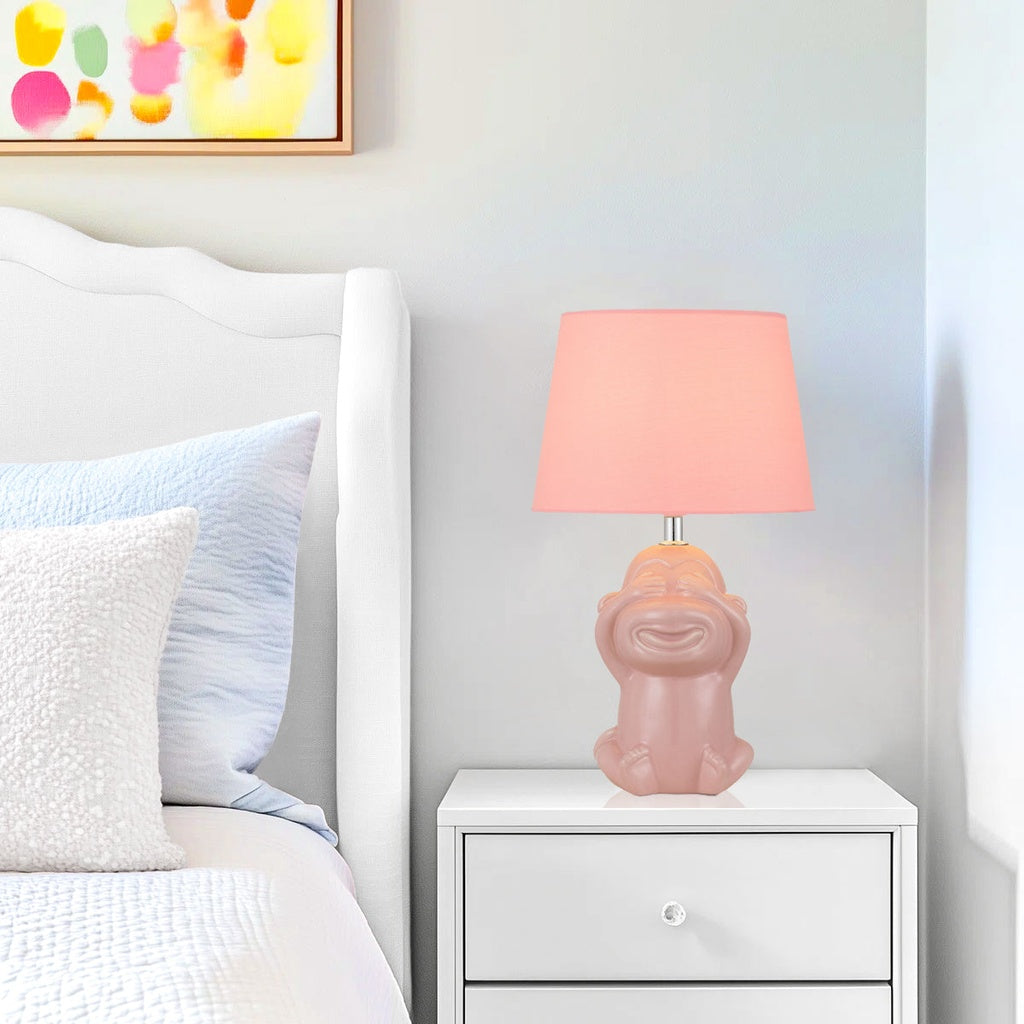 MISARU Ceramic Table Lamp - Pink