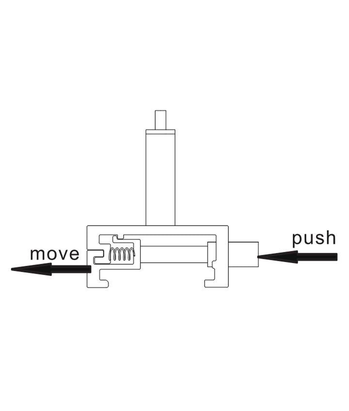4 Wire 3 Circuit Track Suspension Mount Kit - Black