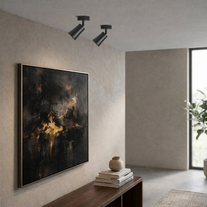 BURTON 1 LED Wall Spot Light - Black