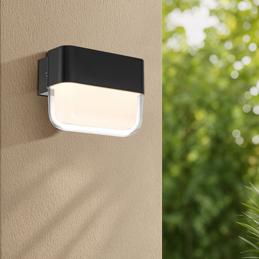 FADRO 10CM Exterior LED Wall Light - Black