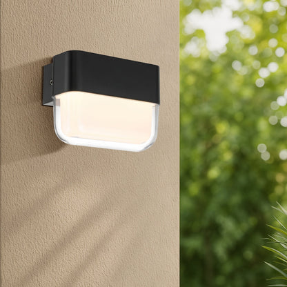 FADRO 10CM Exterior LED Wall Light - Black