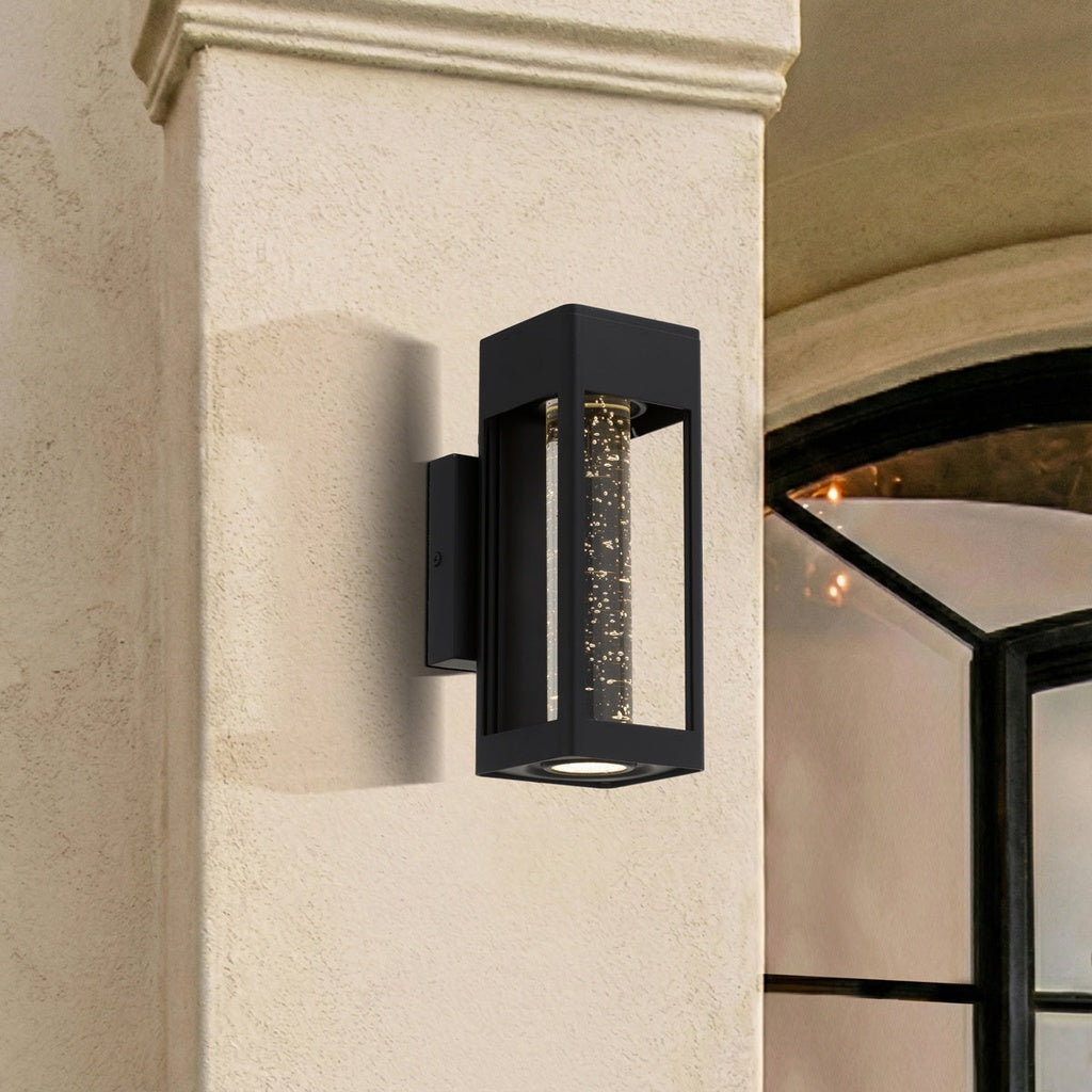 HOLLIS 25 Exterior LED Wall Light - Black