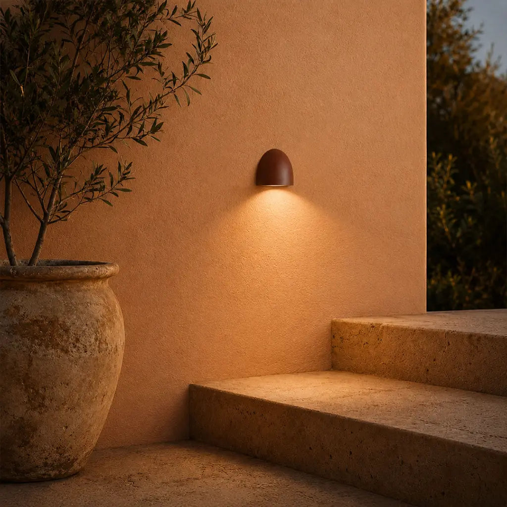 JORA 24V Exterior LED Step Wall Light - Rust