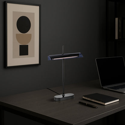 LYMAN Table Lamp - Gun Metal/Smoke