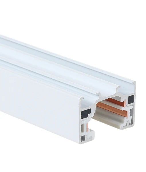 3 Wire 1 Circuit Universal Tracks, Connectors, End Cap & Live End - Track 2m WHITE