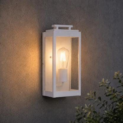 TRUMAN Single Exterior Wall Light - White