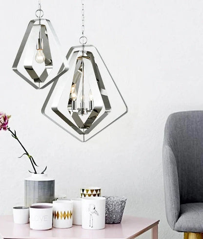 ORBITA3: Bohemian Small Polished Nickel Hardware Pendant Light
