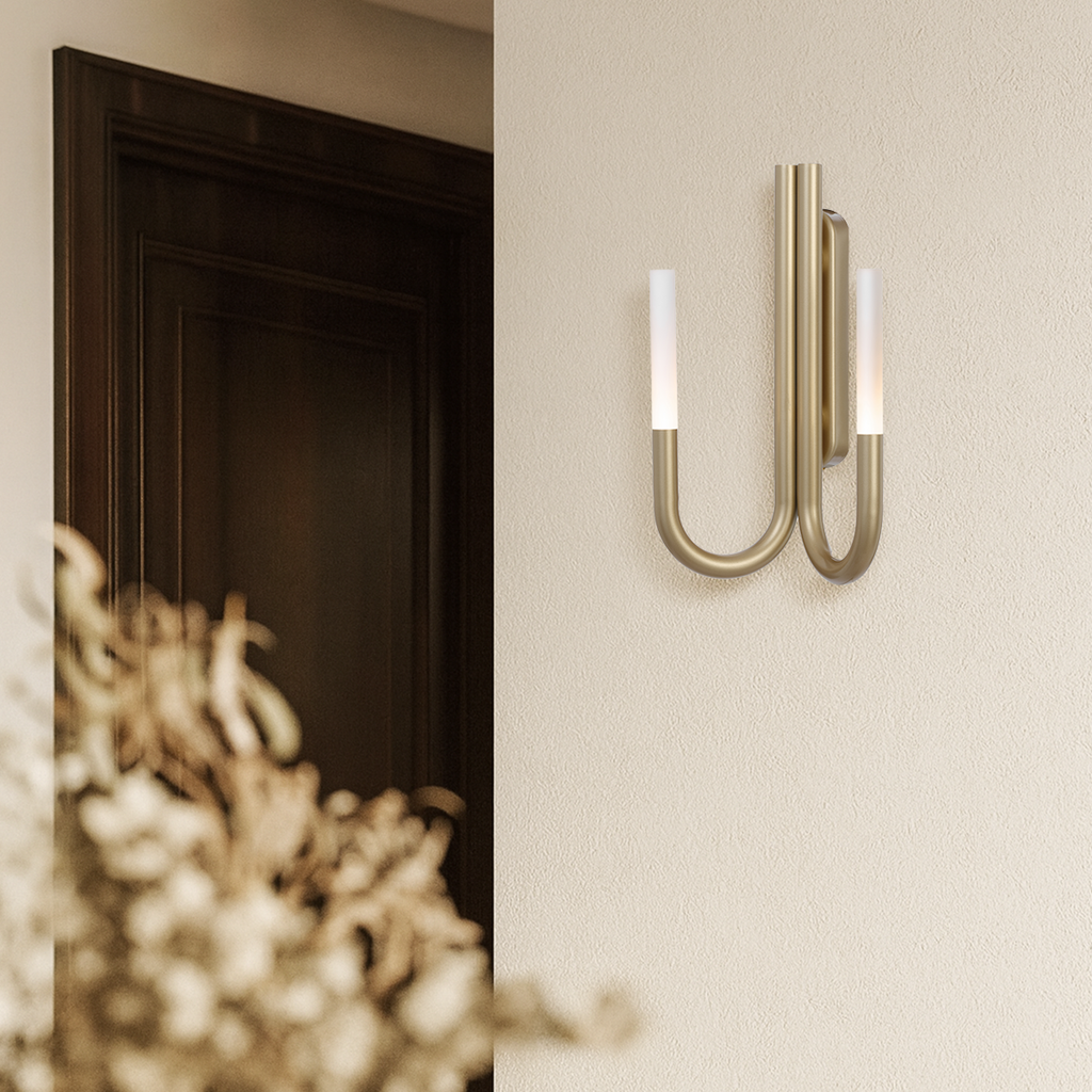 JOSHUA Large LED Wall Light - Gold