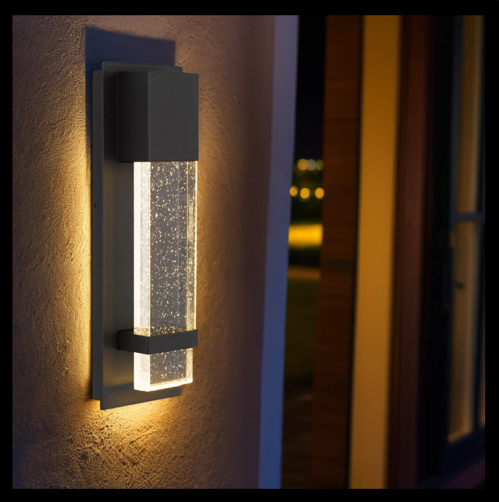 ESTRADA Exterior LED Wall Light - Black