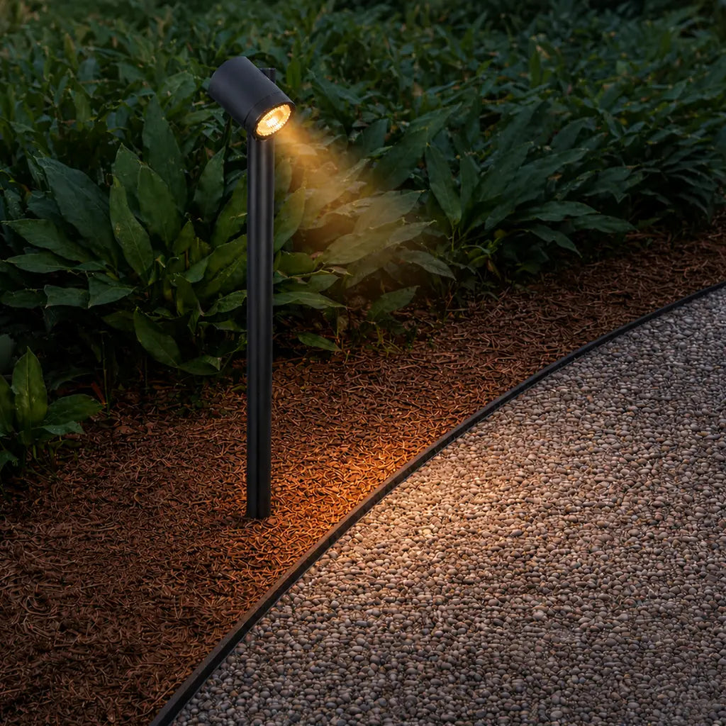 CLOVIS 24V MR16 Exterior Post Spike Light - Black