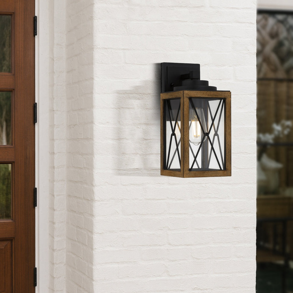 MALLORY 30CM Exterior Wall Light Small - Black