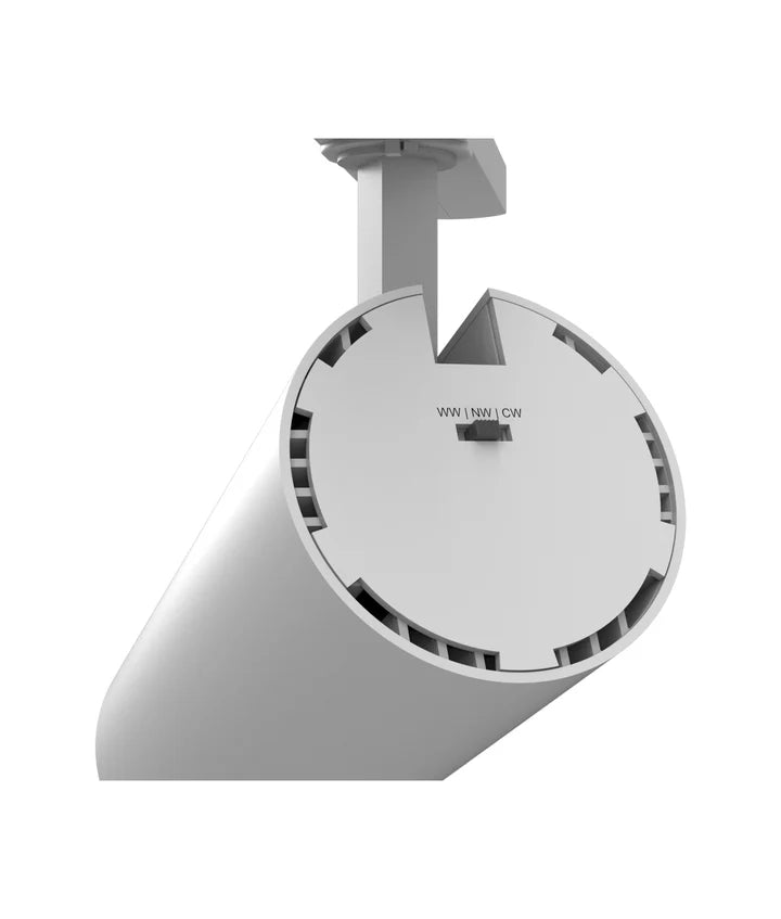 ZONE: 4 Wire 3 Circuit LED Tri-CCT Dimmable Track Head Fittings - White