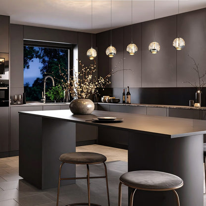 SEGOVIA 5 LED BAR Pendant Light - Chrome