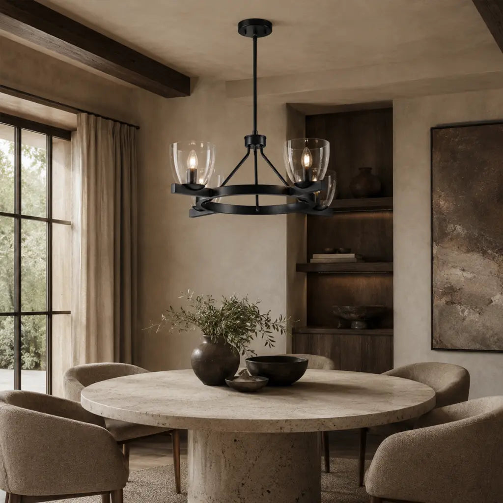 RADAM 4 Pendant Light - Black