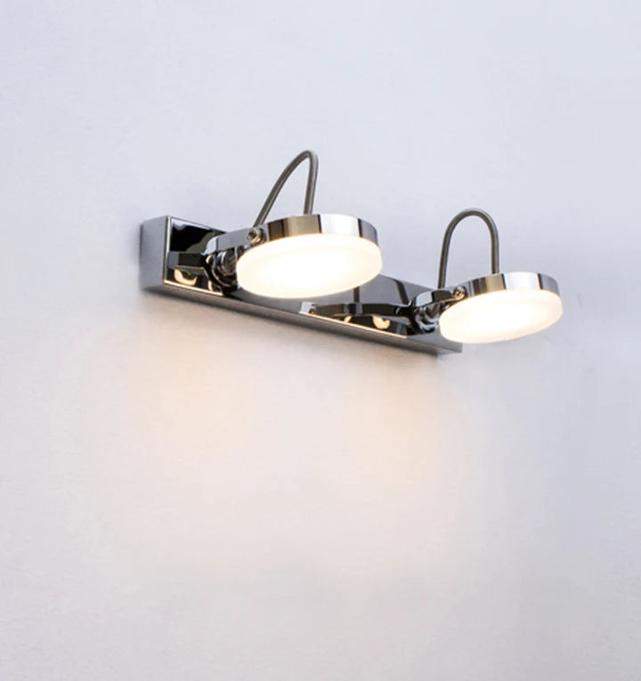 SEATTLE: City Series LED Interior Adjustable Medium Bar Chrome Wall Light - 2 Light