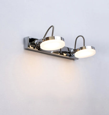 SEATTLE: City Series LED Interior Adjustable Medium Bar Chrome Wall Light - 2 Light