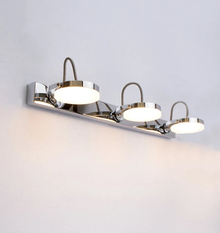 SEATTLE: City Series LED Interior Adjustable Medium Bar Chrome Wall Light - 3 Light