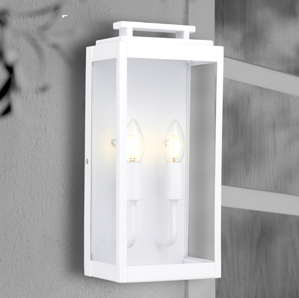TRUMAN Twin Exterior Wall Light - White