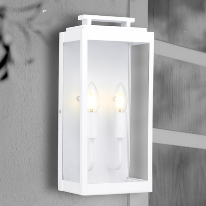 TRUMAN Twin Exterior Wall Light - White