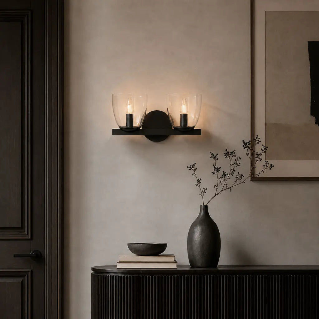 RADAM Twin Wall Light - Black