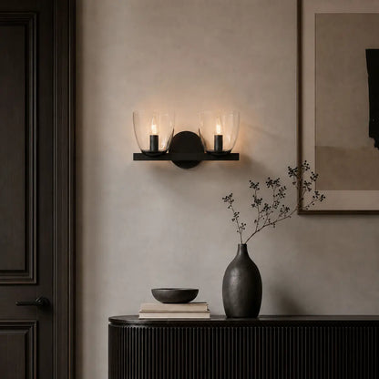 RADAM Twin Wall Light - Black