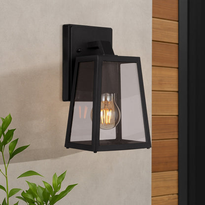 COSCA Exterior Wall Light Small - Black/Smoke