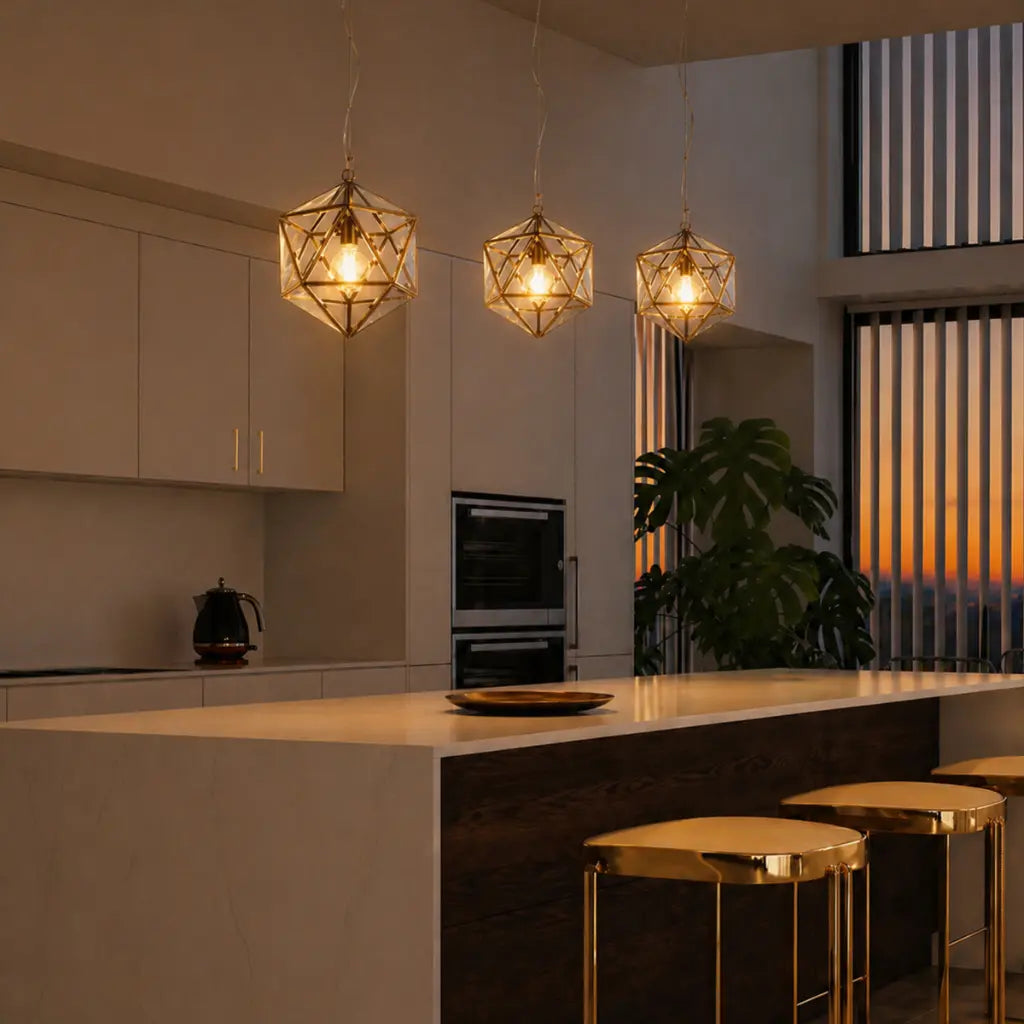 LAZLO 30CM Pendant Light Small - Antique Brass
