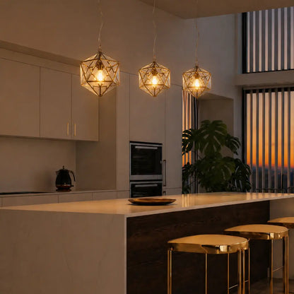 LAZLO 30CM Pendant Light Small - Antique Brass