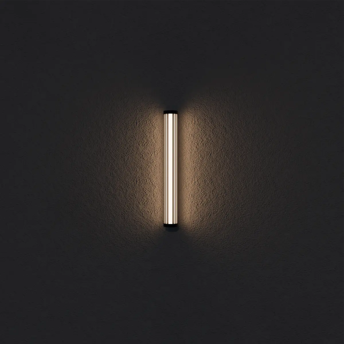 Calibo Junco Vertical Slimline Tubular 3CCT LED Exterior Wall Light - Medium