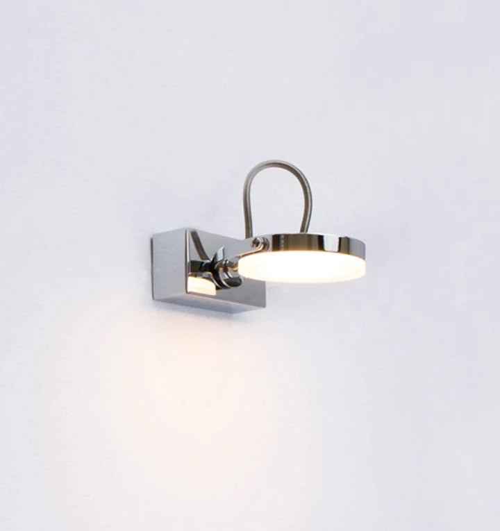 SEATTLE: City Series LED Interior Single Adjustable Chrome Wall Light - 1 Light