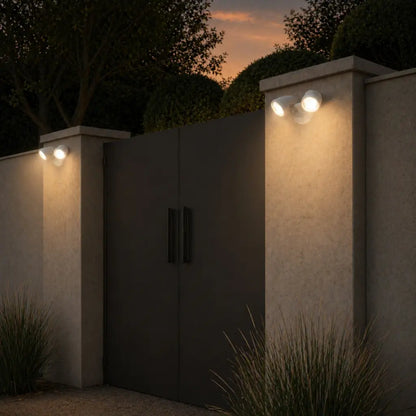 ILLUME Twin Exterior LED Spotlight - Silver