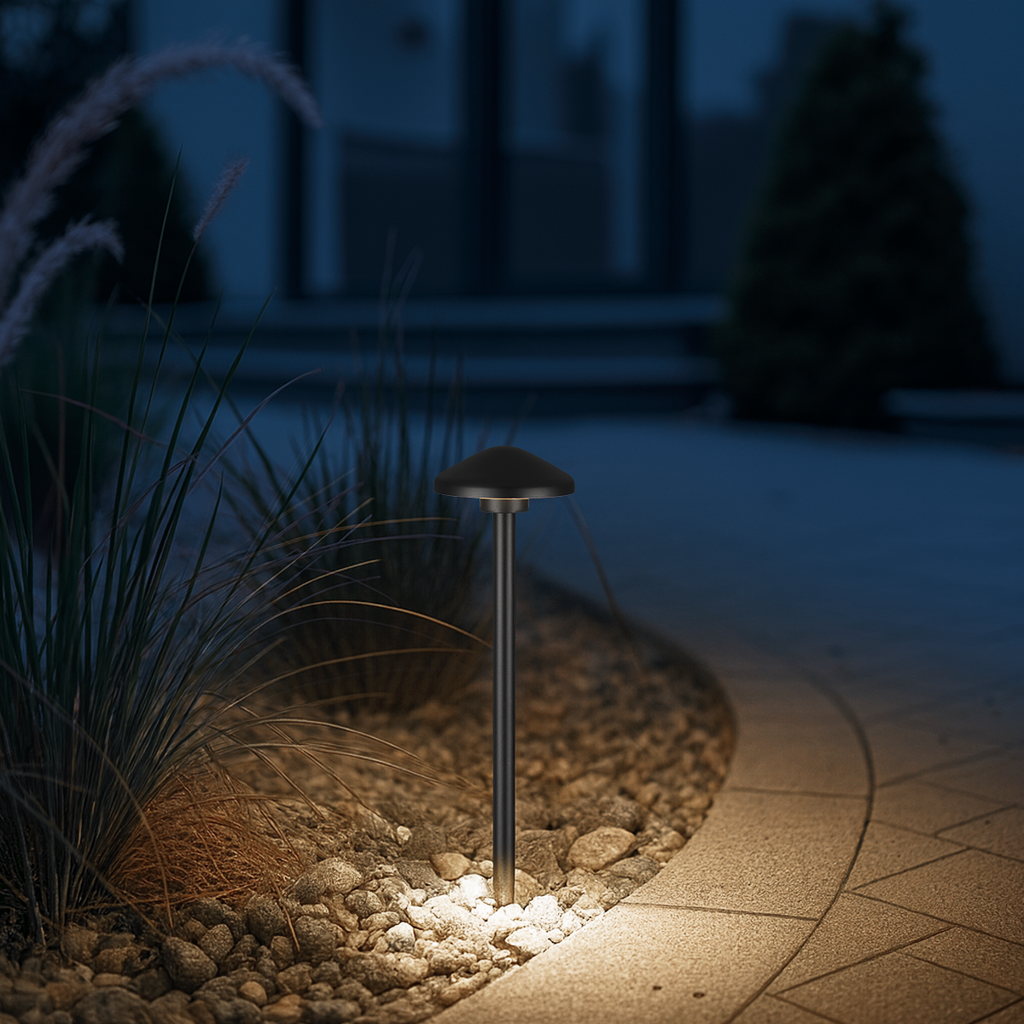 SCAPE 24V Exterior LED Post Spike Light - Black