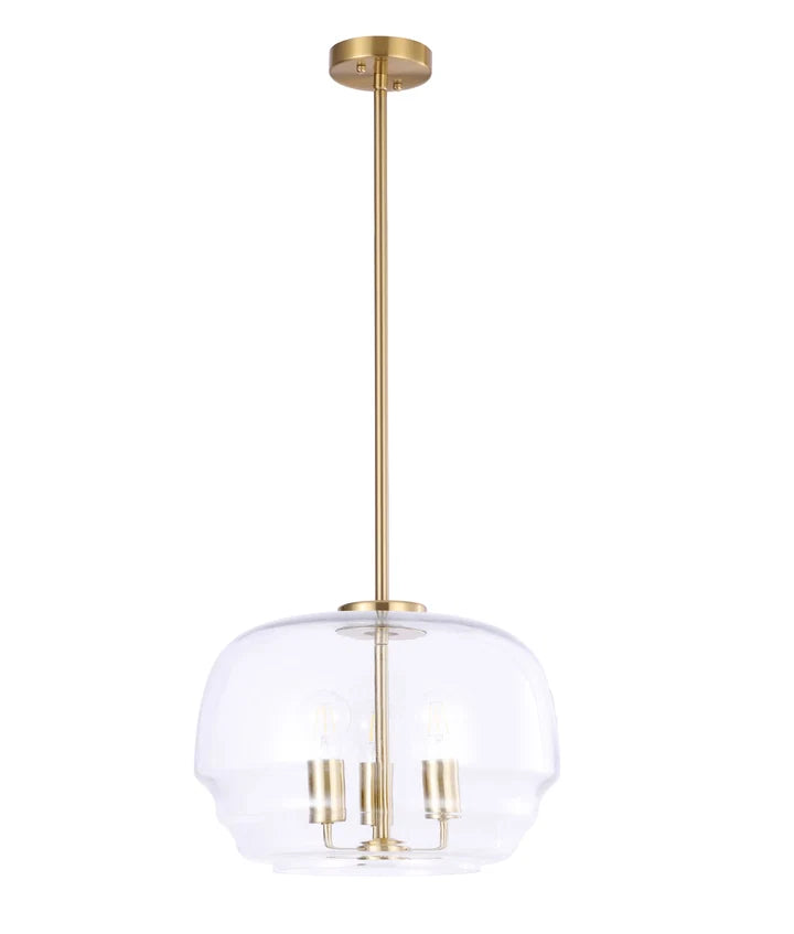 CUAD: Interior Clear Wine Glass Shape Glass Shade Pendant Ligh