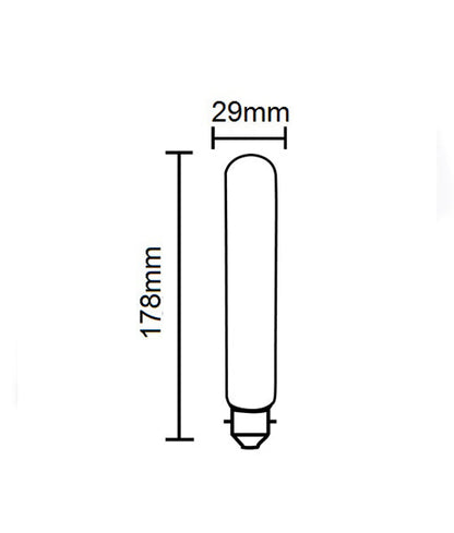 T9 Carbon Filament Globes - Socket: E27; Length: 178mm
