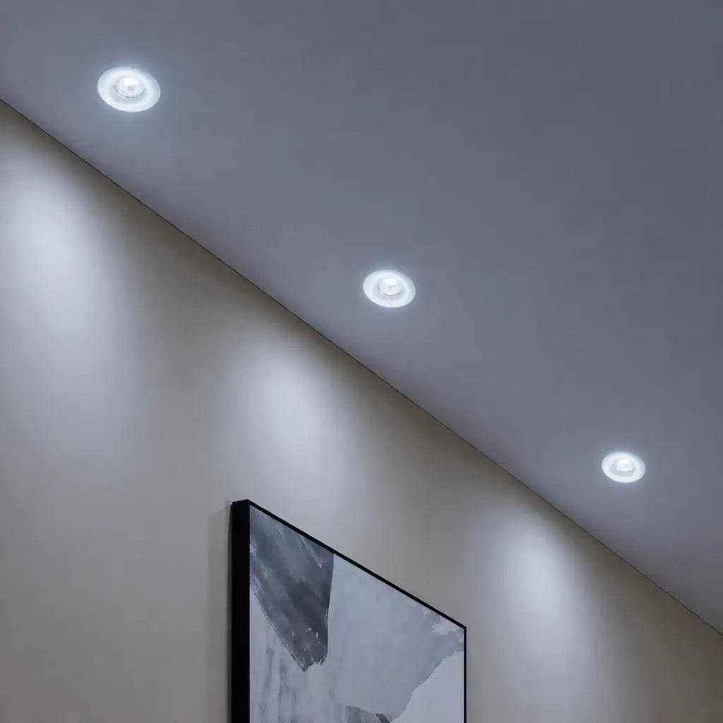 DURO Round LED Stair Wall Light White