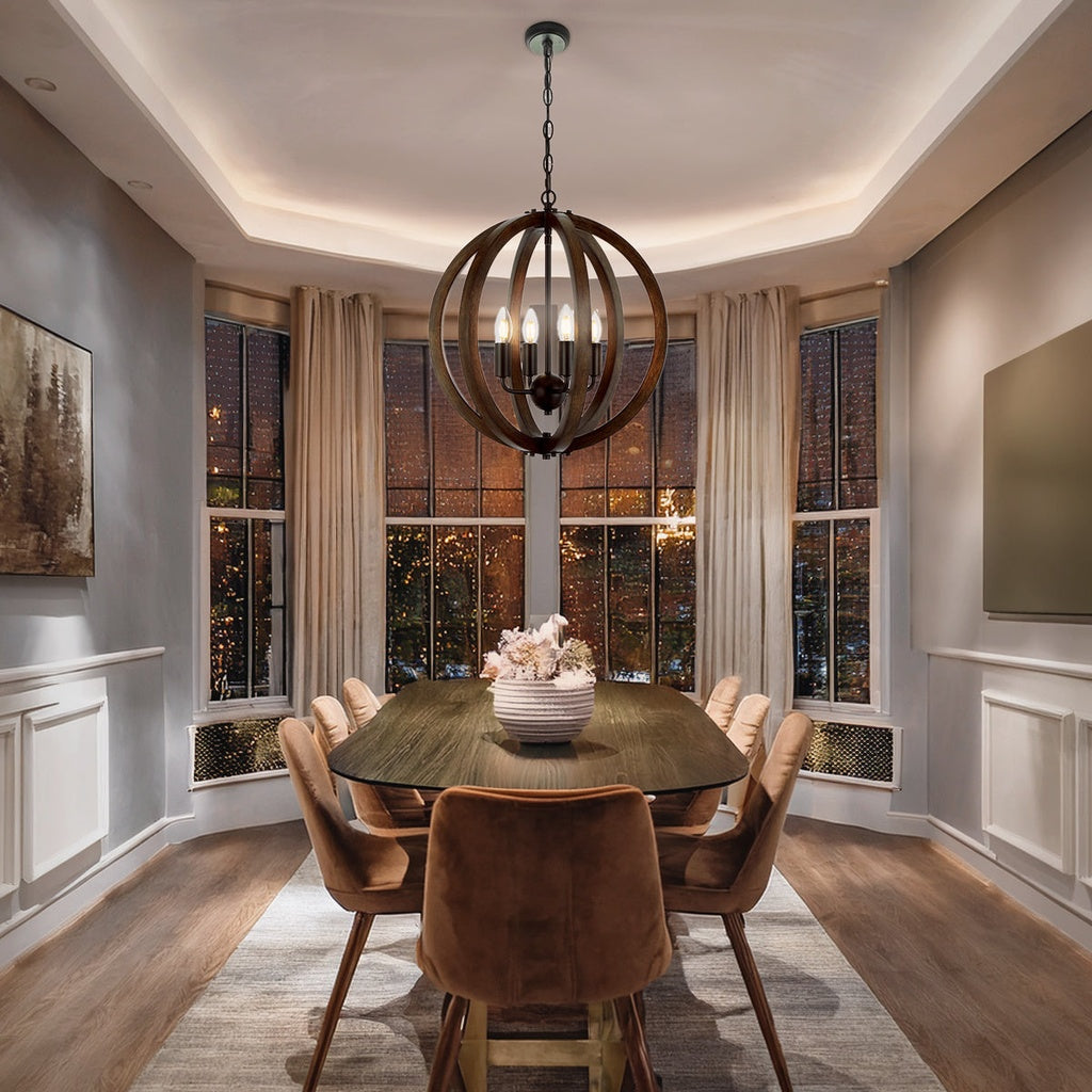 VESTAL 4 Pendant Light - Black