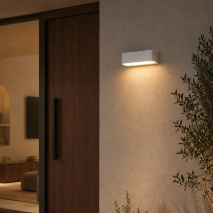 ZIRON 18CM Exterior LED Wall Light Large - White