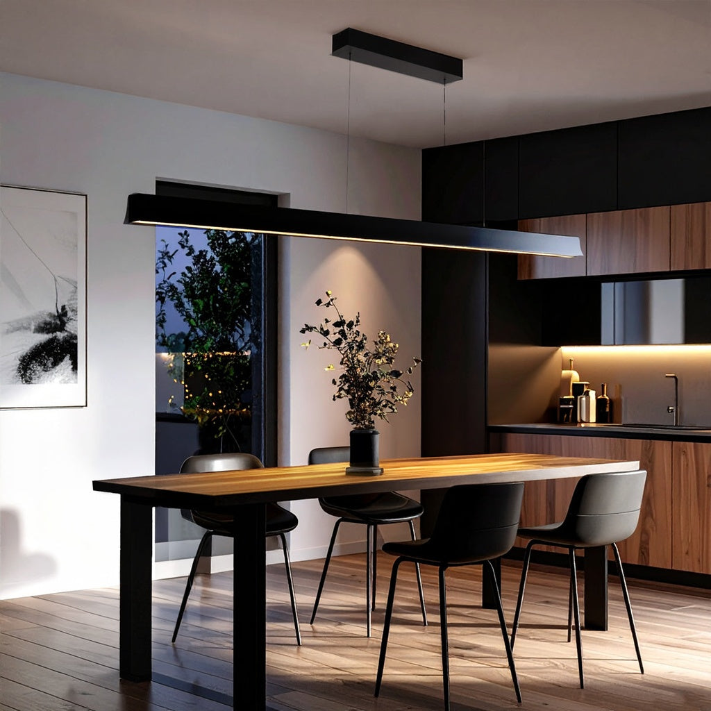 LUCID 180CM Linear Pendant Light - Black