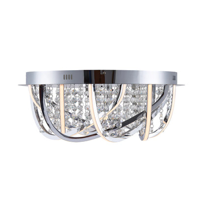 LUXIA 55CM Pendant Light Round - Chrome