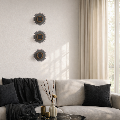 AMITY LED Wall Light - Black/Smoke
