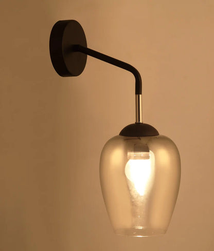 VINUM: Interior Wine Glass Shape with Copper Coloured Fading Effect Wall Light