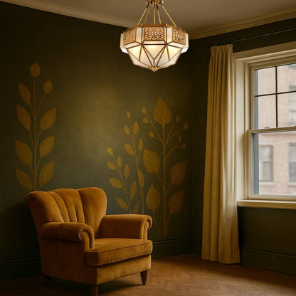 OVERTON Pendant Light CTC Ceiling Light -  Brass