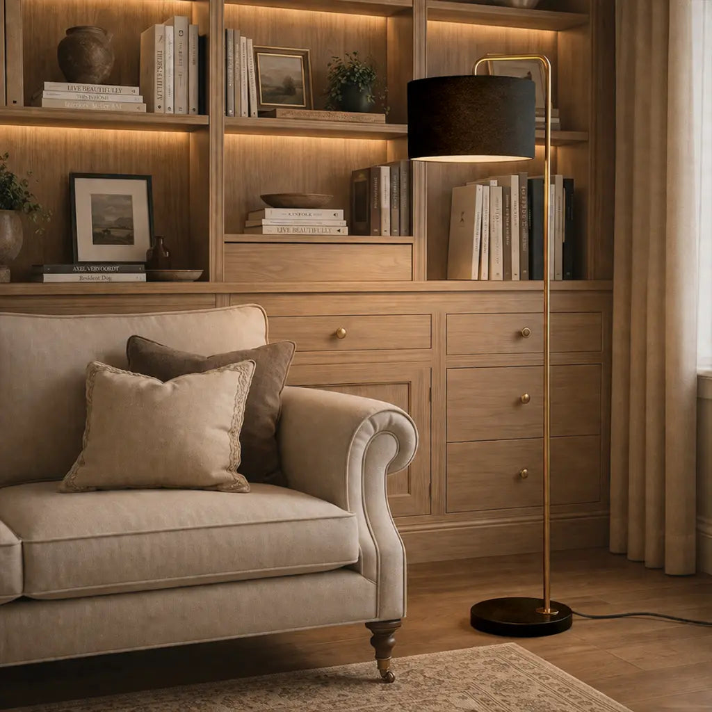 INGRID Floor Lamp -Gold/Black