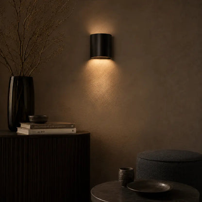 MIRO Single Exterior Wall Light - Black