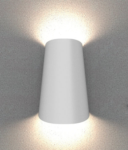 BESTRI: LED Tri-CCT Exterior Surface Mounted Cone Up/Down Wall Light IP65 - White